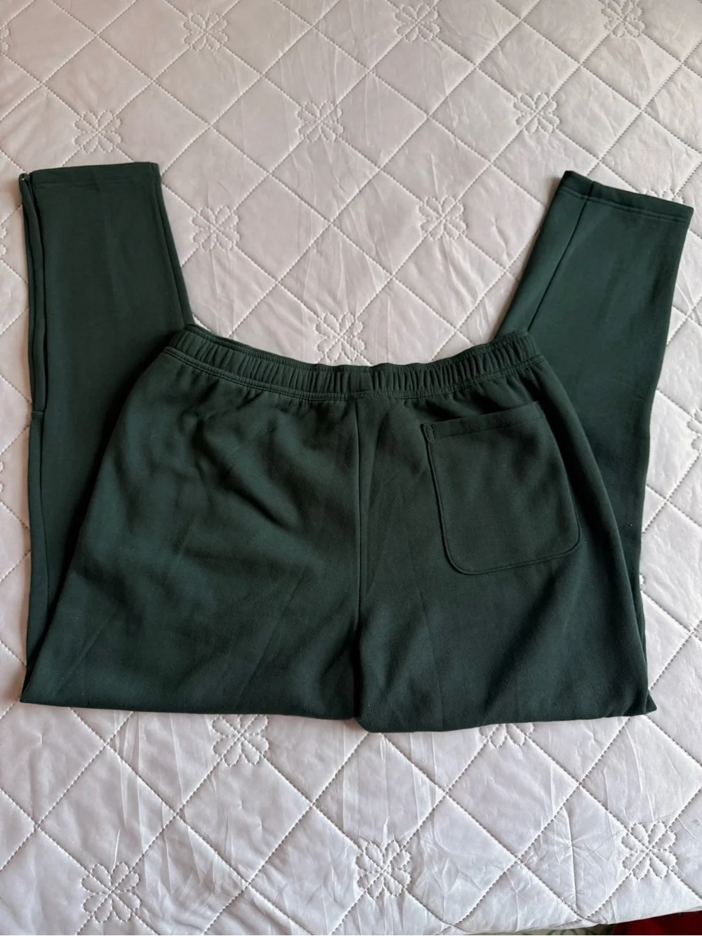 Adidas Men’s 2XL Green Fleece Jogger Pants Ankle Zip NWT